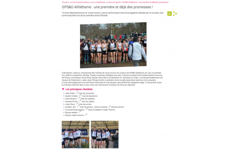 Actualité Sport GPSEO du 20 janvier