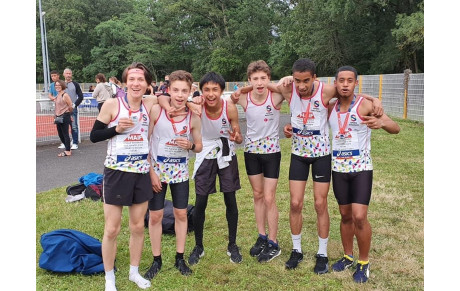 GPS&amp;O Vice Champion de France de relais 8x2x2x8 Minimes !